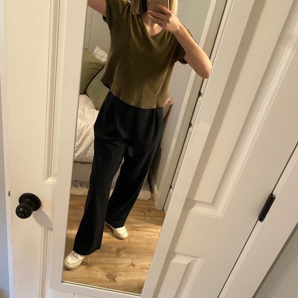 Olive green tee